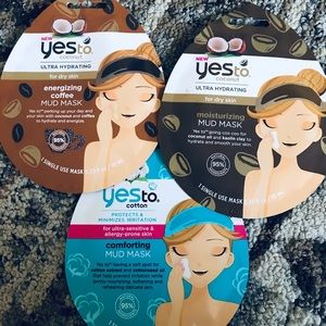 Yes to facial mask trio.